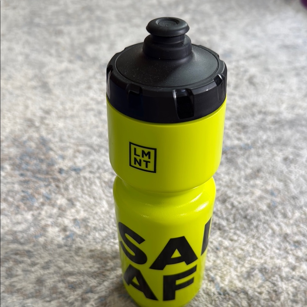 LMNT Neon Yellow Water Bottle